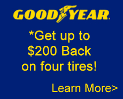 Purchase Goodyear Tires at Johnson Auto Repair in Moorhead, Minnesota and you may be eligible to get a Goodyear Pre-paid Credit Card.